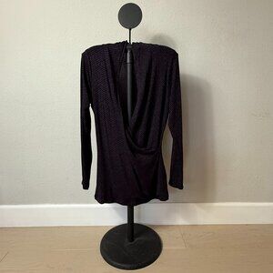 Banana Republic Factory Black Long Sleeve Top